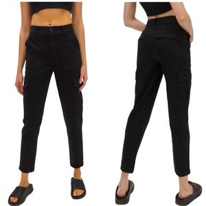 Aritzia TNA Williamsburg Black Cargo Pant